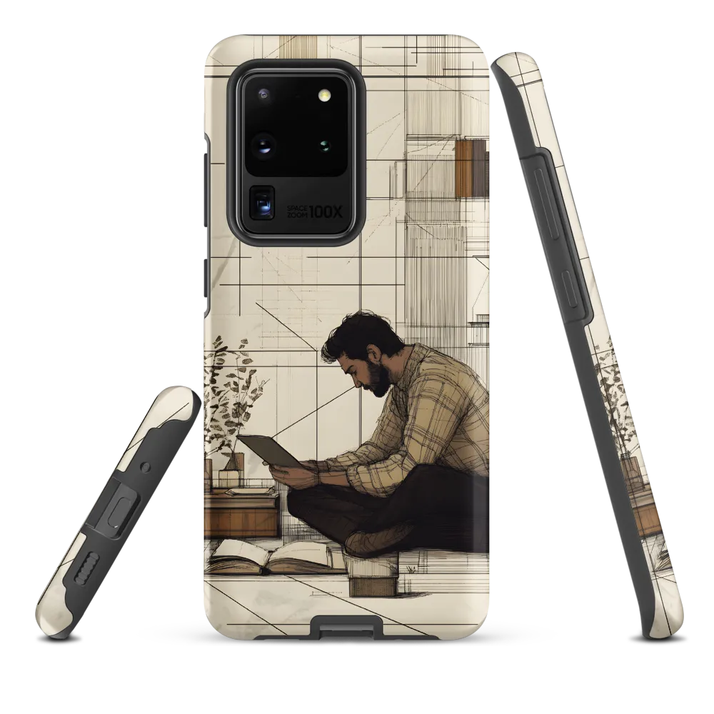 Quiet Reflections in Line | Phone Case |  S20 Ultra | Tough Case | Matte