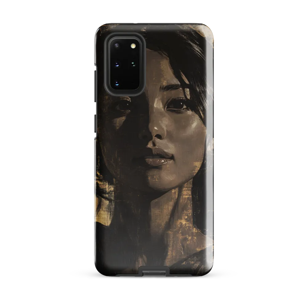 Golden Gaze: A Contemporary Portrait