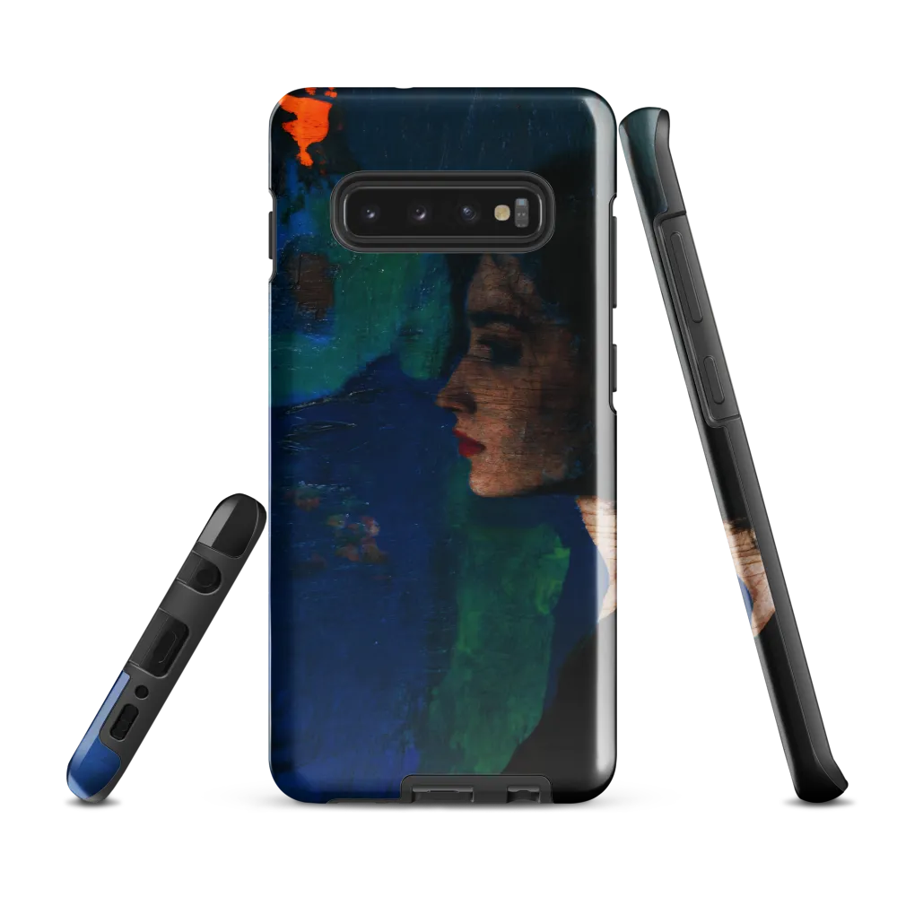 Contemplation in Blue | Phone Case |  S10 Plus | Tough Case | Glossy