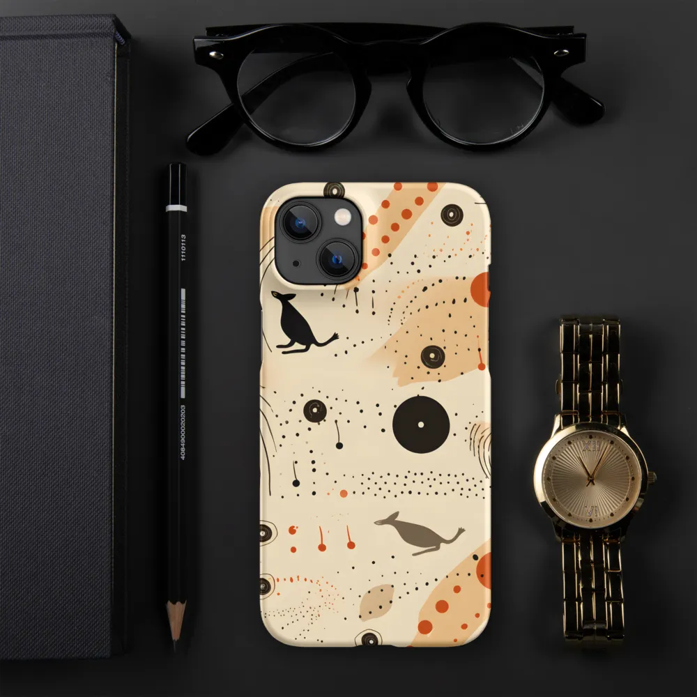 Playful Patterns in Earth Tones | Phone Case |  14 Plus | Snap Case | Matte