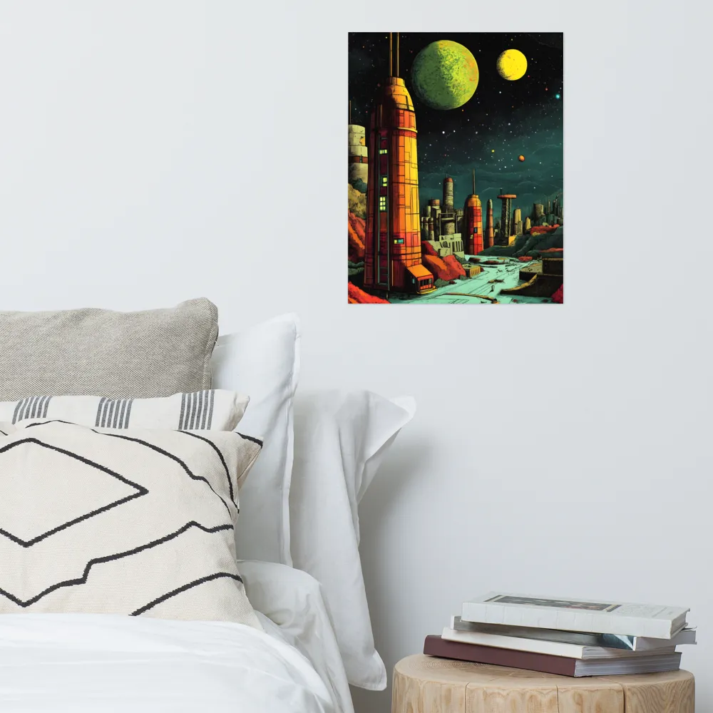 Cosmic Cityscape | Poster | 16″×20″