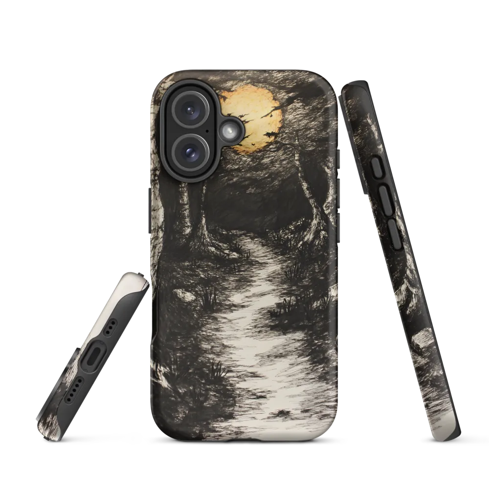 Moonlit Path Through the Enigmatic Forest | Phone Case |  16 | Tough Case | Matte