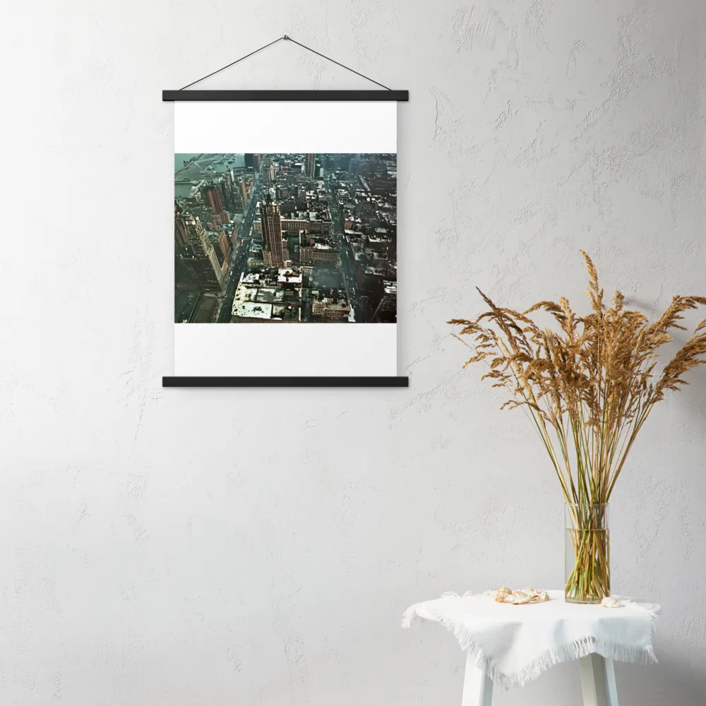 Aerial Symphony of Urban Life | Poster With Black Wood Hanger | 18″×24″