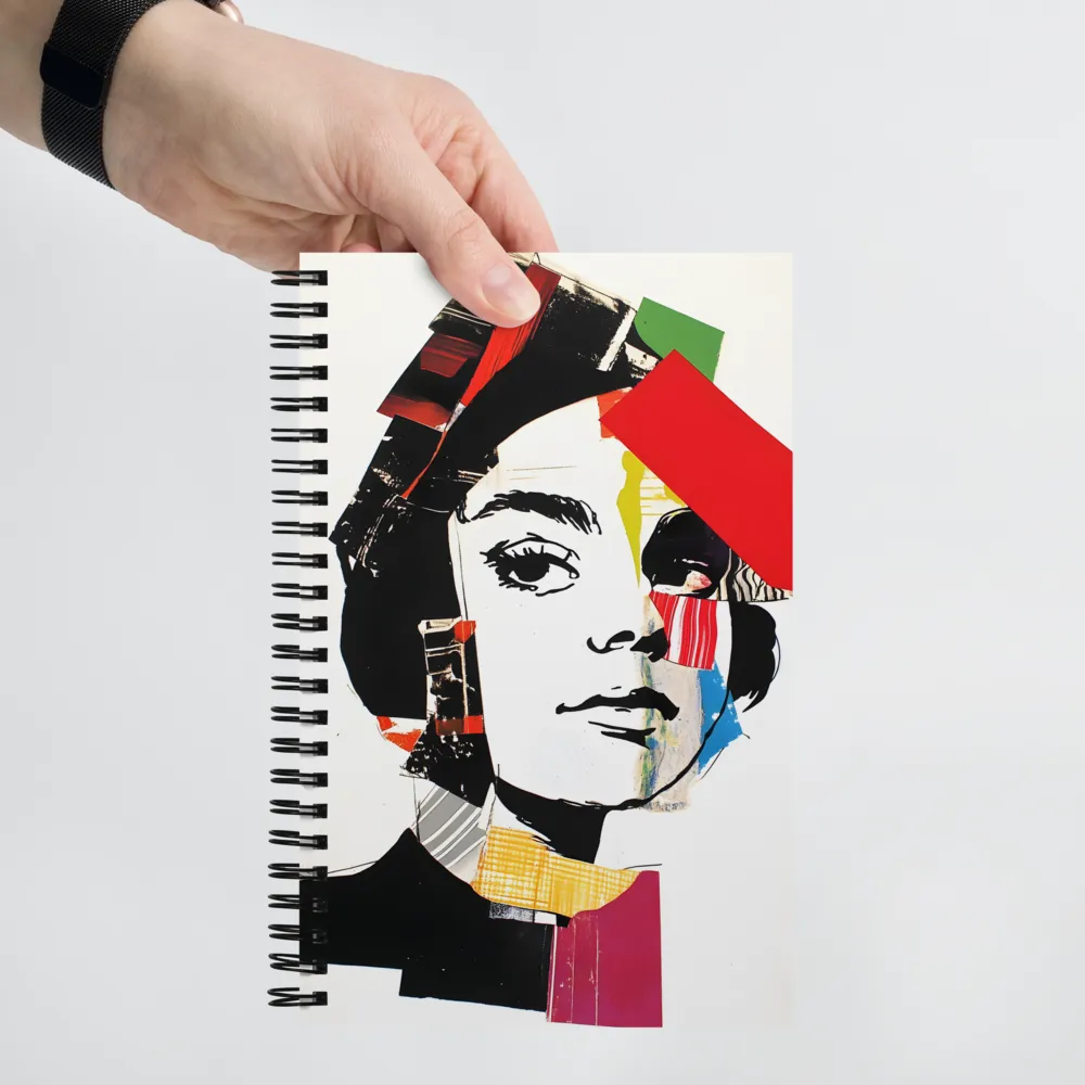 Fragmented Visage | Spiral Notebook