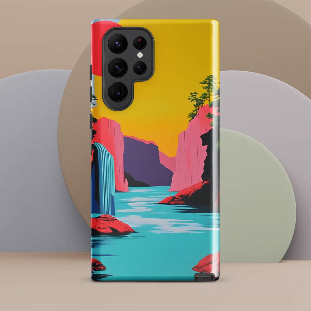Dreamscape of Pink Cliffs and Turquoise Waters
