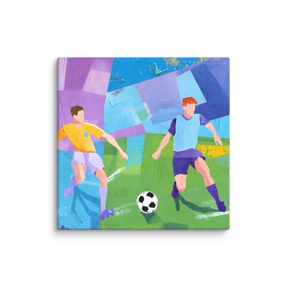 Dynamic Duel on the Field | Canvas | 37″×37″