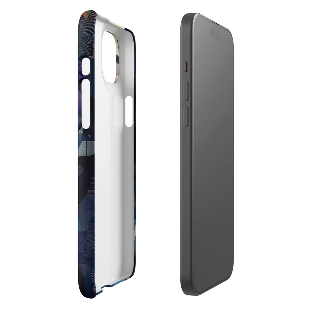 Fragmented Mystery: A Modern Portrait | Phone Case |  15 Plus | Snap Case | Matte