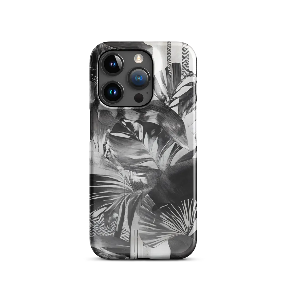 Monochrome Serenity in Tropical Foliage