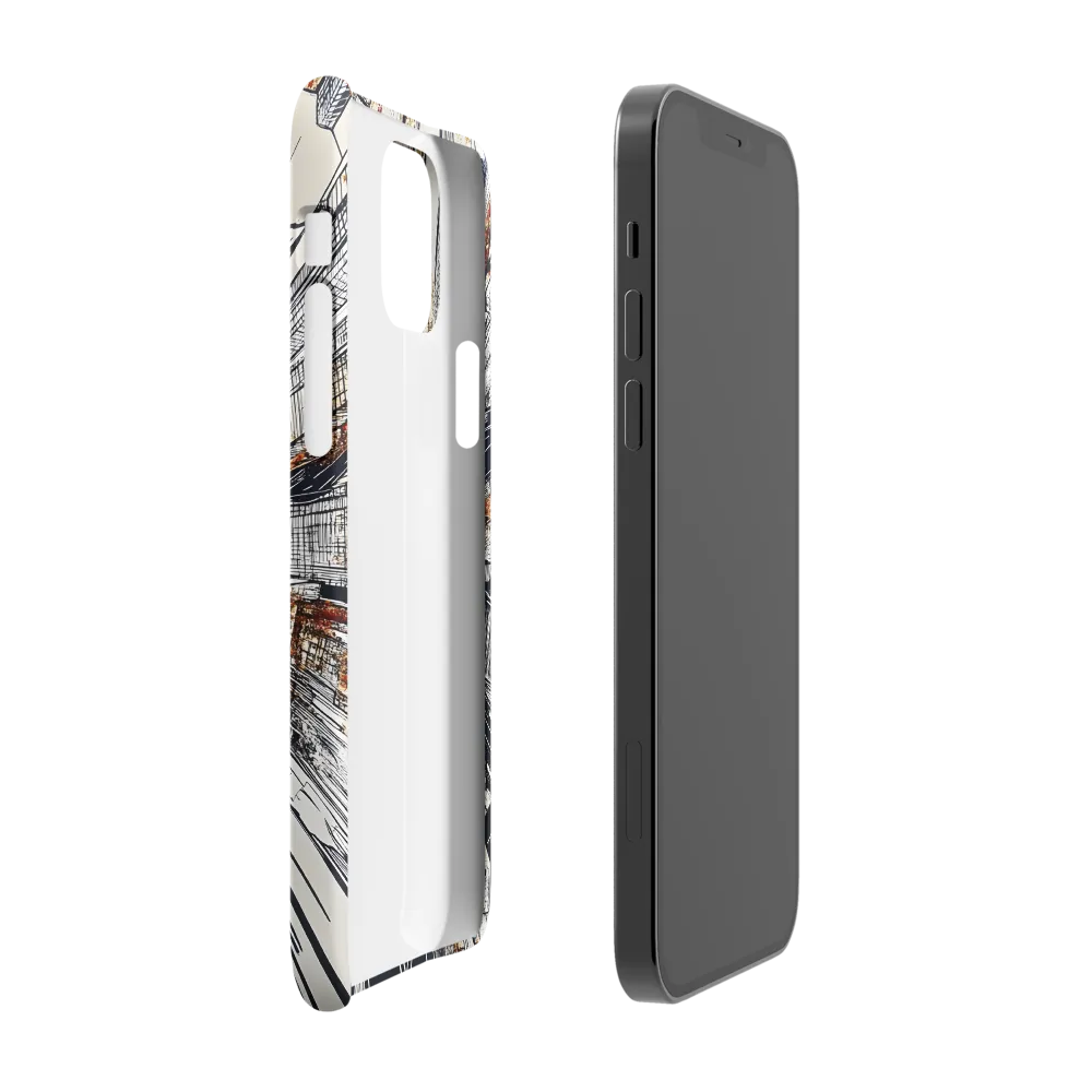 Urban Symphony: Aerial View of Life | Phone Case |  12 Pro | Snap Case | Matte