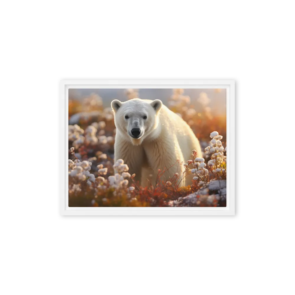 Harmony in the Frozen Wilderness | Canvas with White Frame | 12″×16″