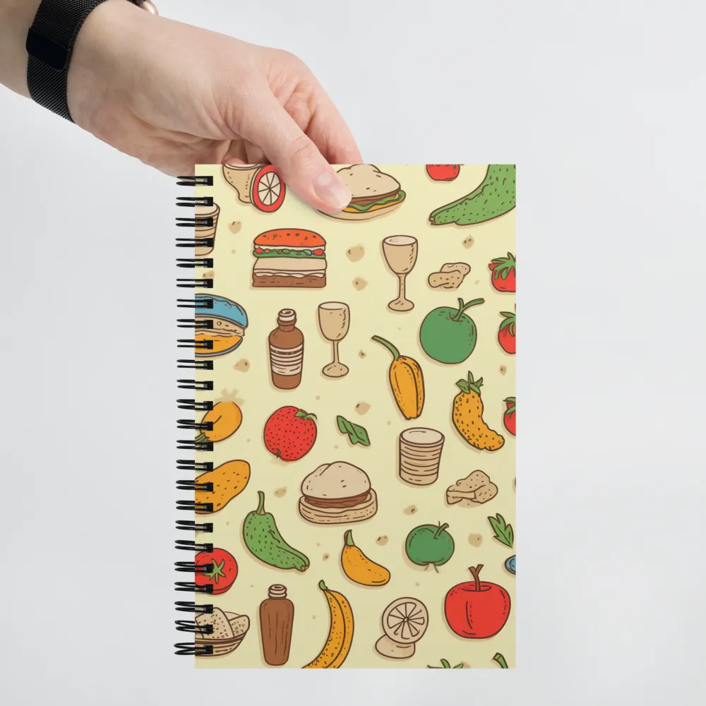 A Whimsical Feast of Colors | Spiral Notebook