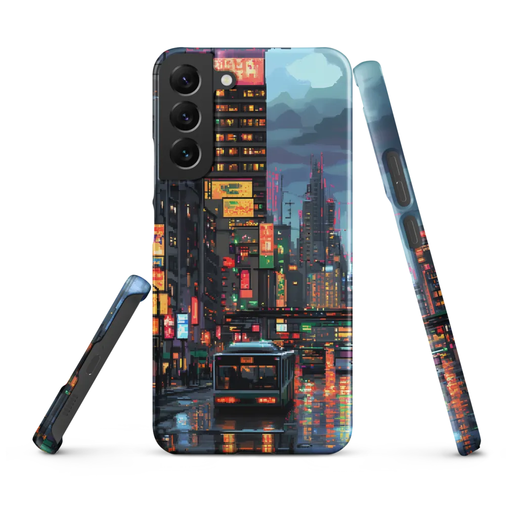 Neon Dreams: A Pixelated Urban Night