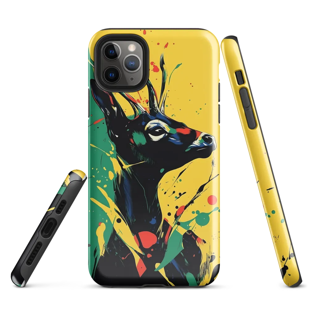 Regal Nature: The Vibrant Deer | Phone Case |  11 Pro Max | Tough Case | Glossy