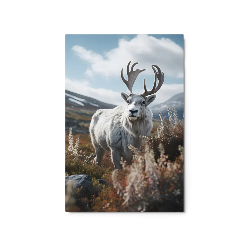 Majestic Harmony: The Reindeer in Nature | Metal Print | 20″×30″