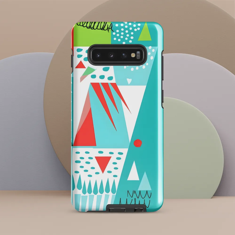 Dynamic Geometric Harmony | Phone Case |  S10 Plus | Tough Case | Glossy