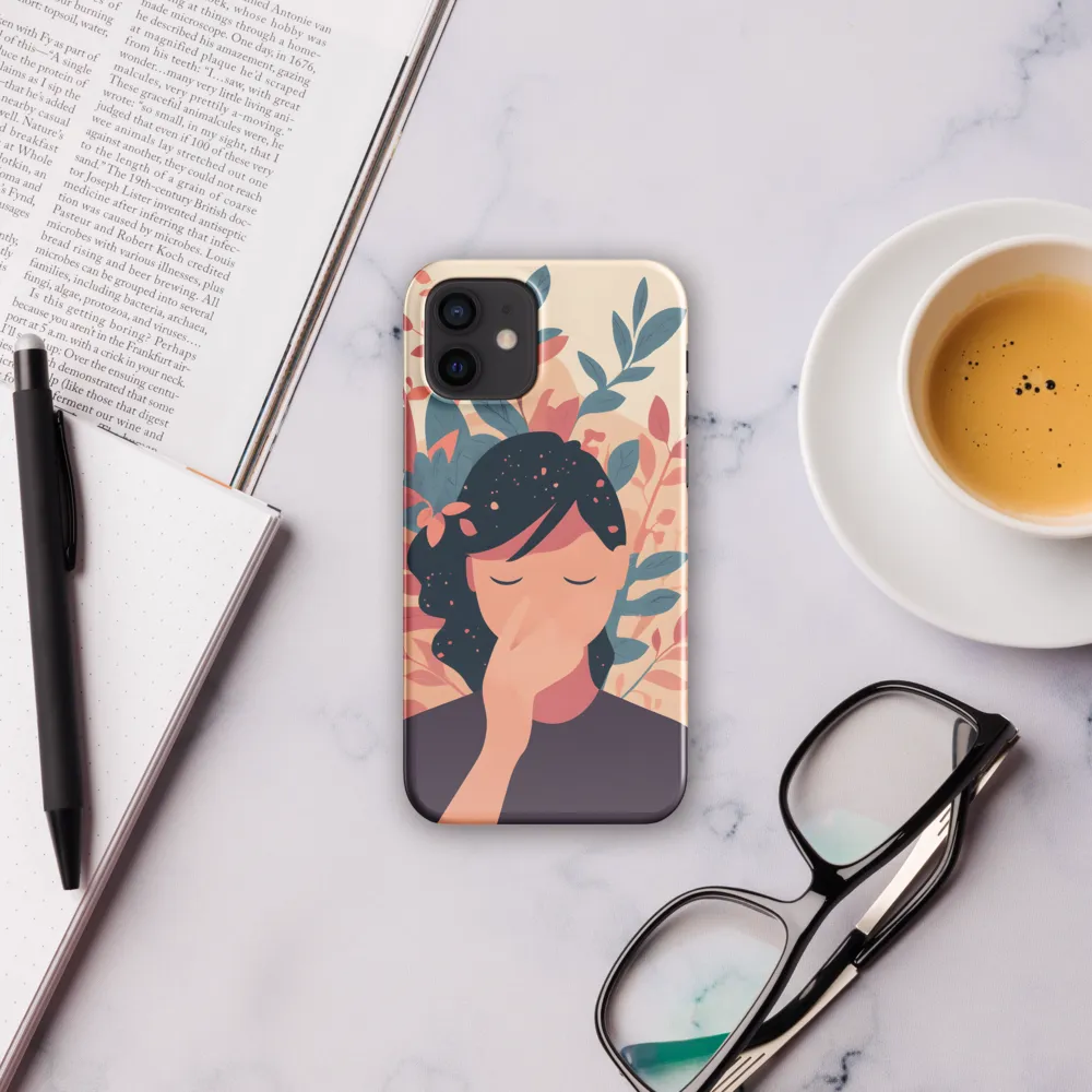 Whispers of Nature: A Serene Contemplation | Phone Case |  12 | Snap Case | Glossy