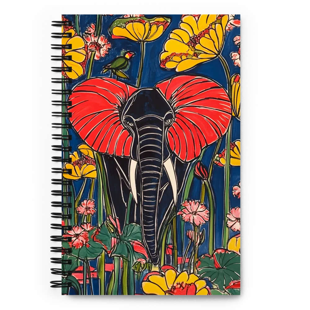 Elephant in Bloom | Spiral Notebook