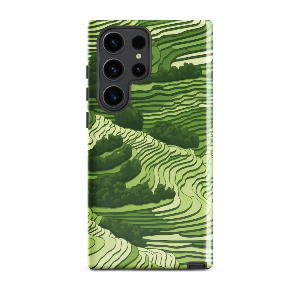 Waves of Green: An Abstract Landscape