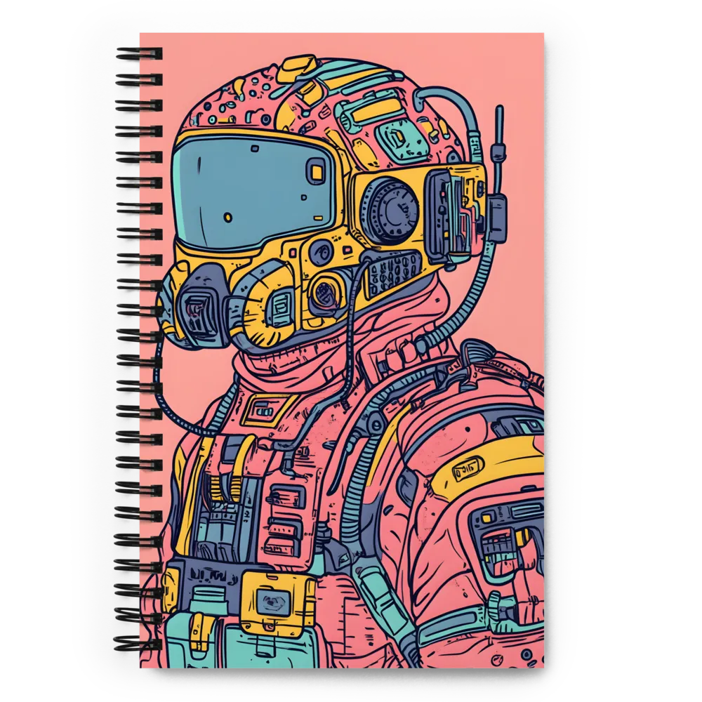 Exploration Beyond: A Digital Astronaut | Spiral Notebook