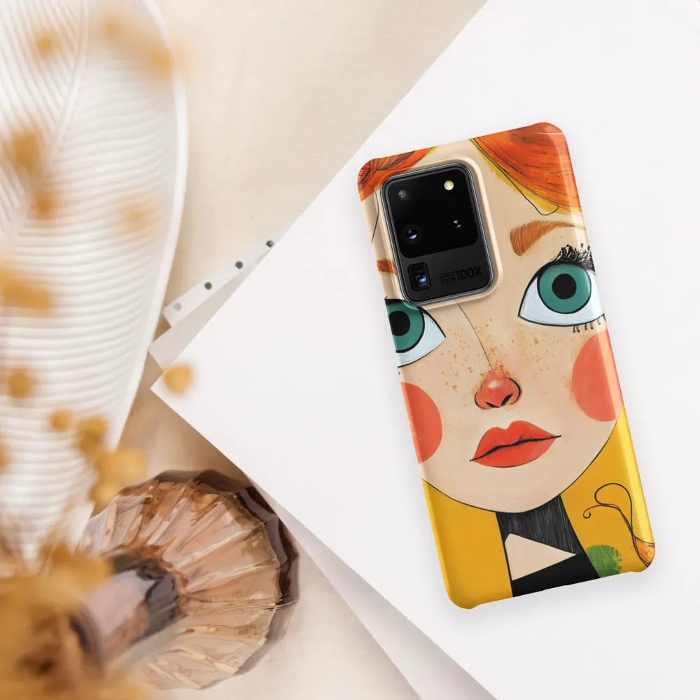 Whimsical Portrait of a Girl | Phone Case |  S20 Ultra | Snap Case | Matte