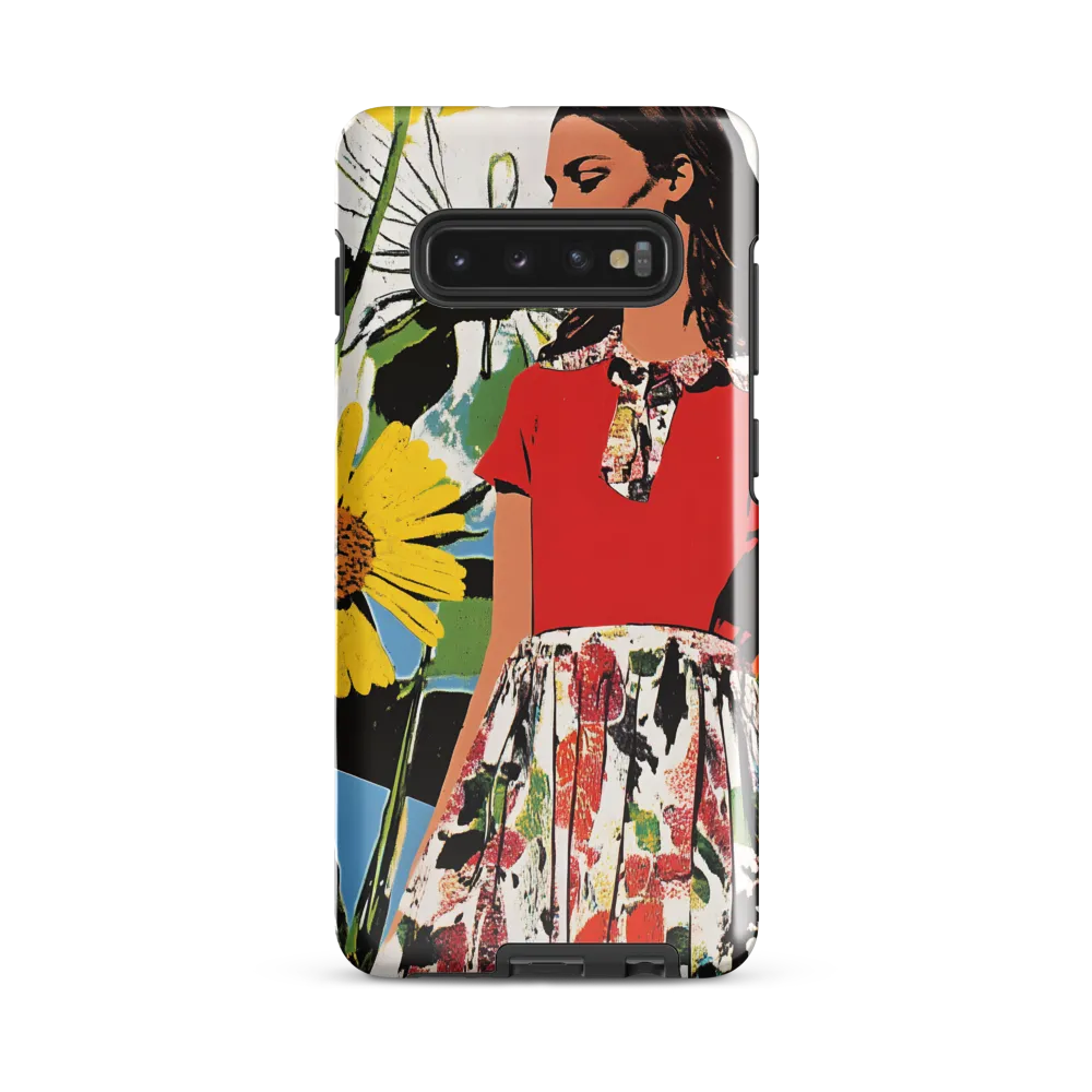 Floral Symphony in Red | Phone Case |  S10 Plus | Tough Case | Glossy