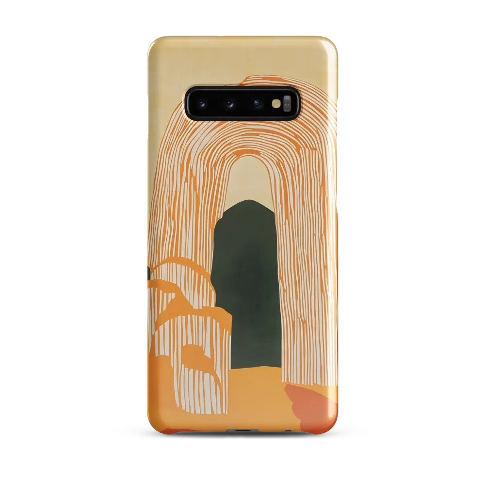 Architectural Echoes: A Minimalist Arch | Phone Case |  S10 Plus | Snap Case | Glossy