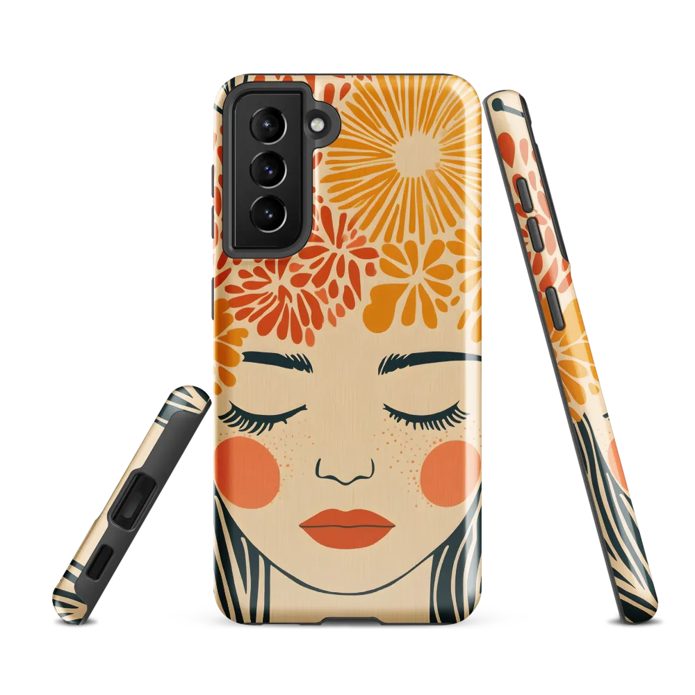 Serenity in Bloom | Phone Case |  S21 FE | Tough Case | Glossy