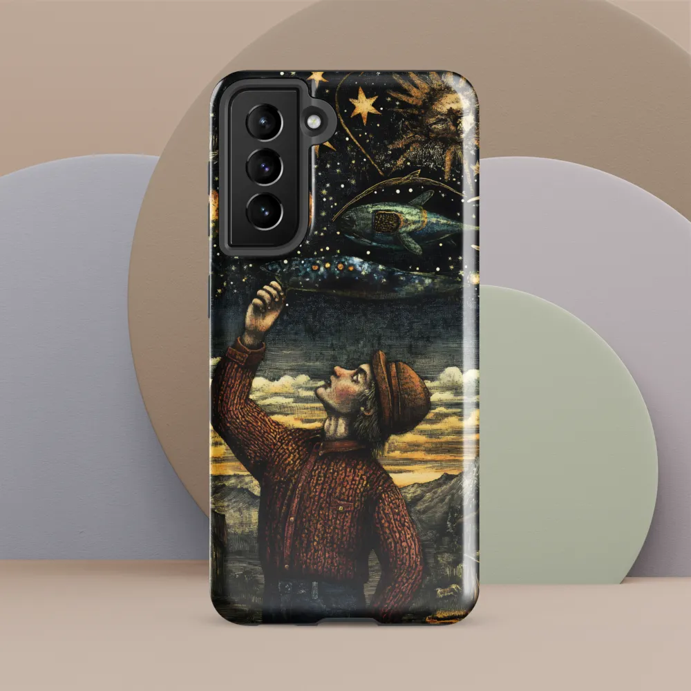 Cosmic Curiosity: A Journey Beyond Earth | Phone Case |  S21 FE | Tough Case | Glossy