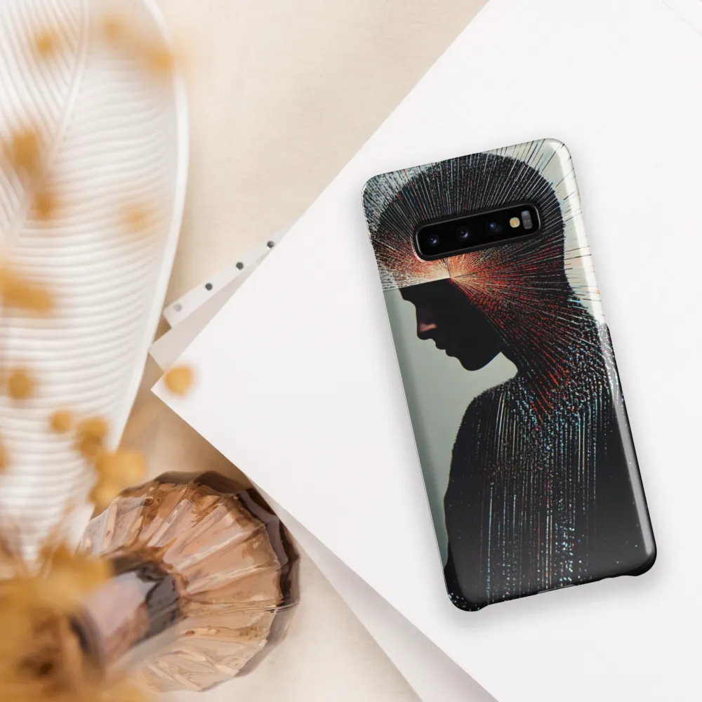 Radiant Reflection: An Abstract Journey of Thought | Phone Case |  S10 Plus | Snap Case | Glossy