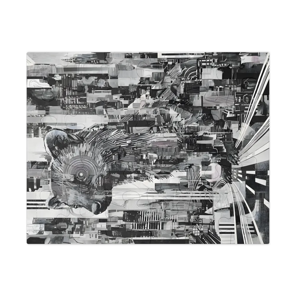 Metropolis Bear 
 Jigsaw Puzzle in Tin Box