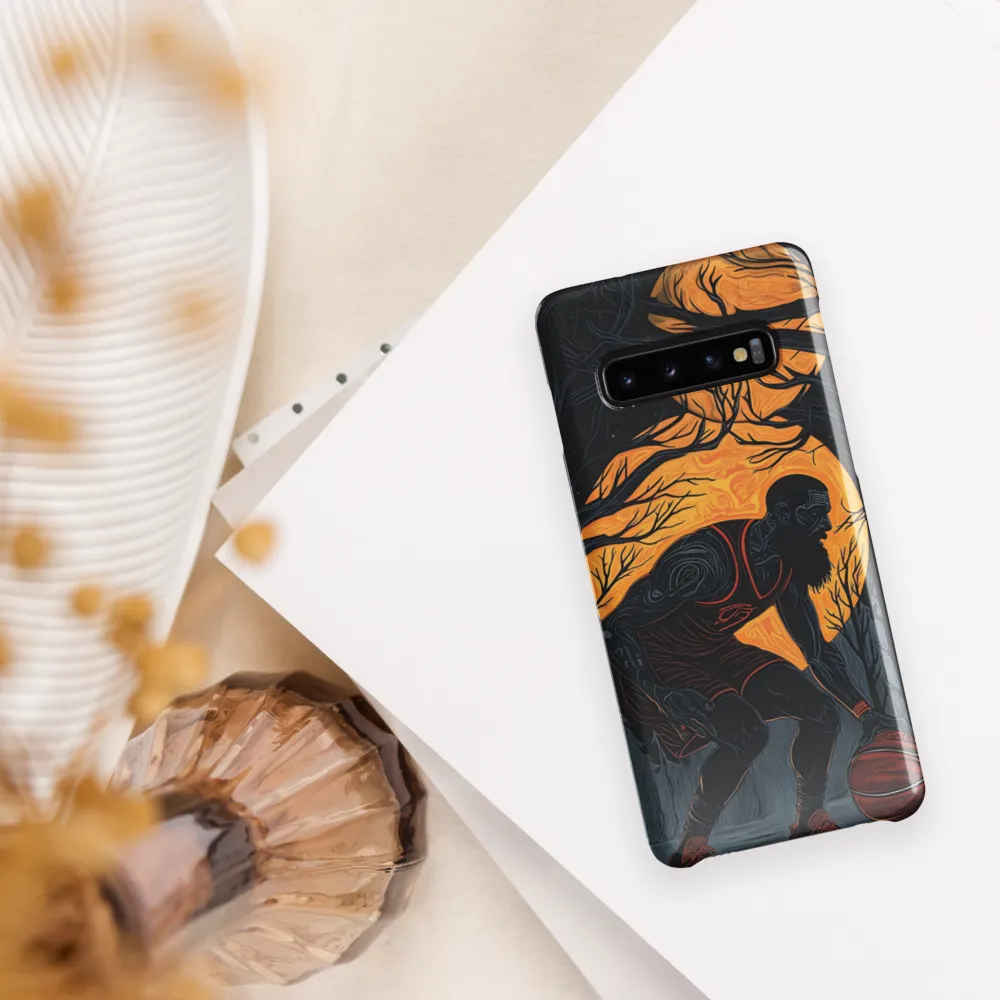 Under the Moonlight: A Basketball Player's Dance | Phone Case |  S10 | Snap Case | Glossy