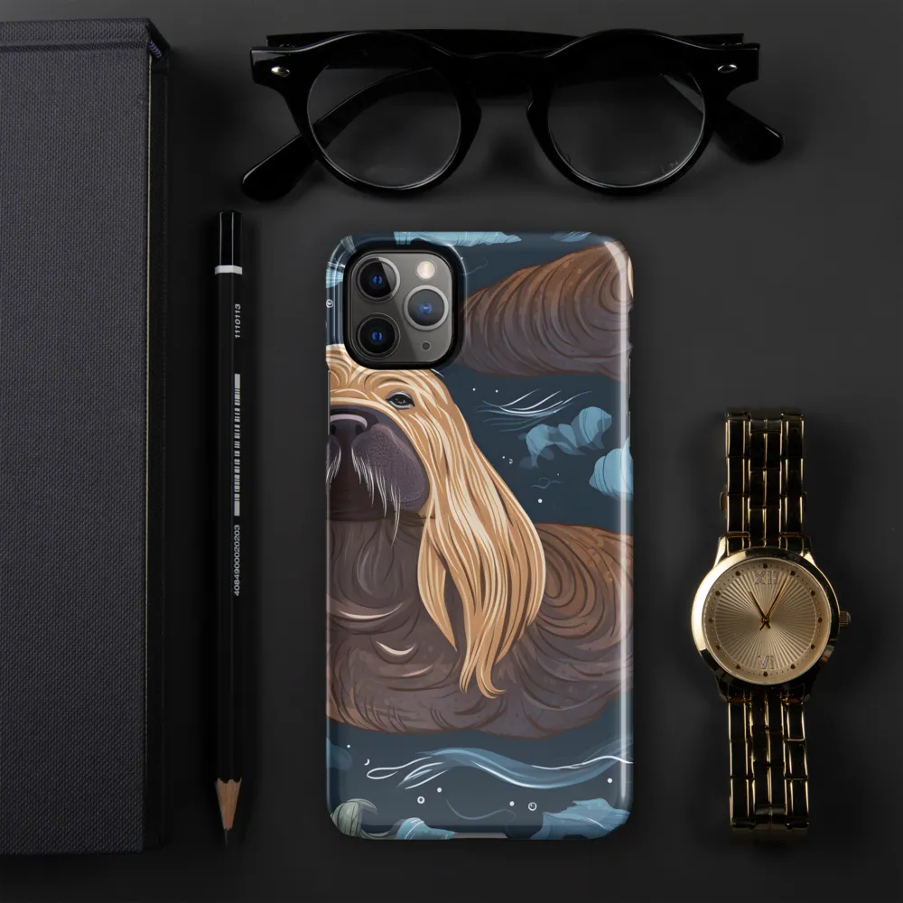 Whimsical Walruses in Deep Blue | Phone Case |  11 Pro Max | Snap Case | Glossy