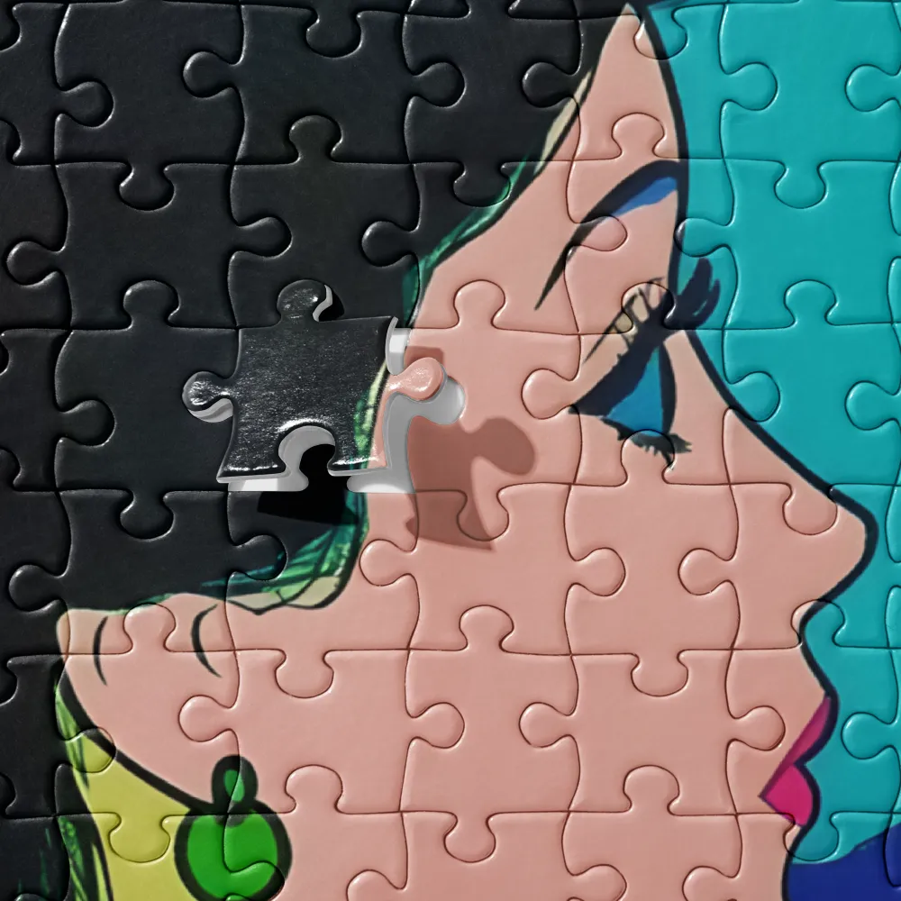 Whispers of Color: A Pop Art Portrait | Jigsaw Puzzle | 252/520 pieces