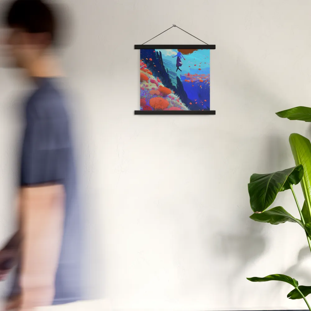 Whispers of Freedom | Poster With Black Wood Hanger | 14″×14″