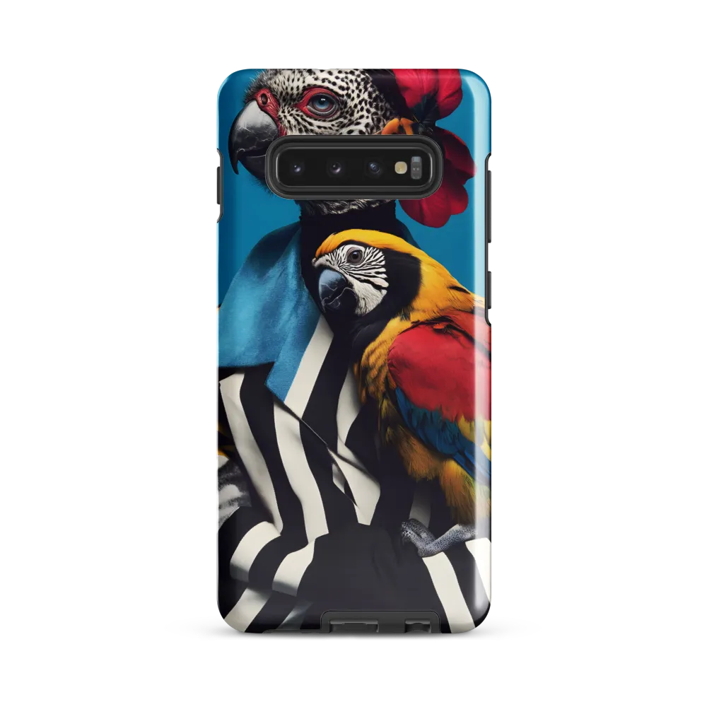 Vibrant Fusion of Flora and Fauna | Phone Case |  S10 Plus | Tough Case | Glossy