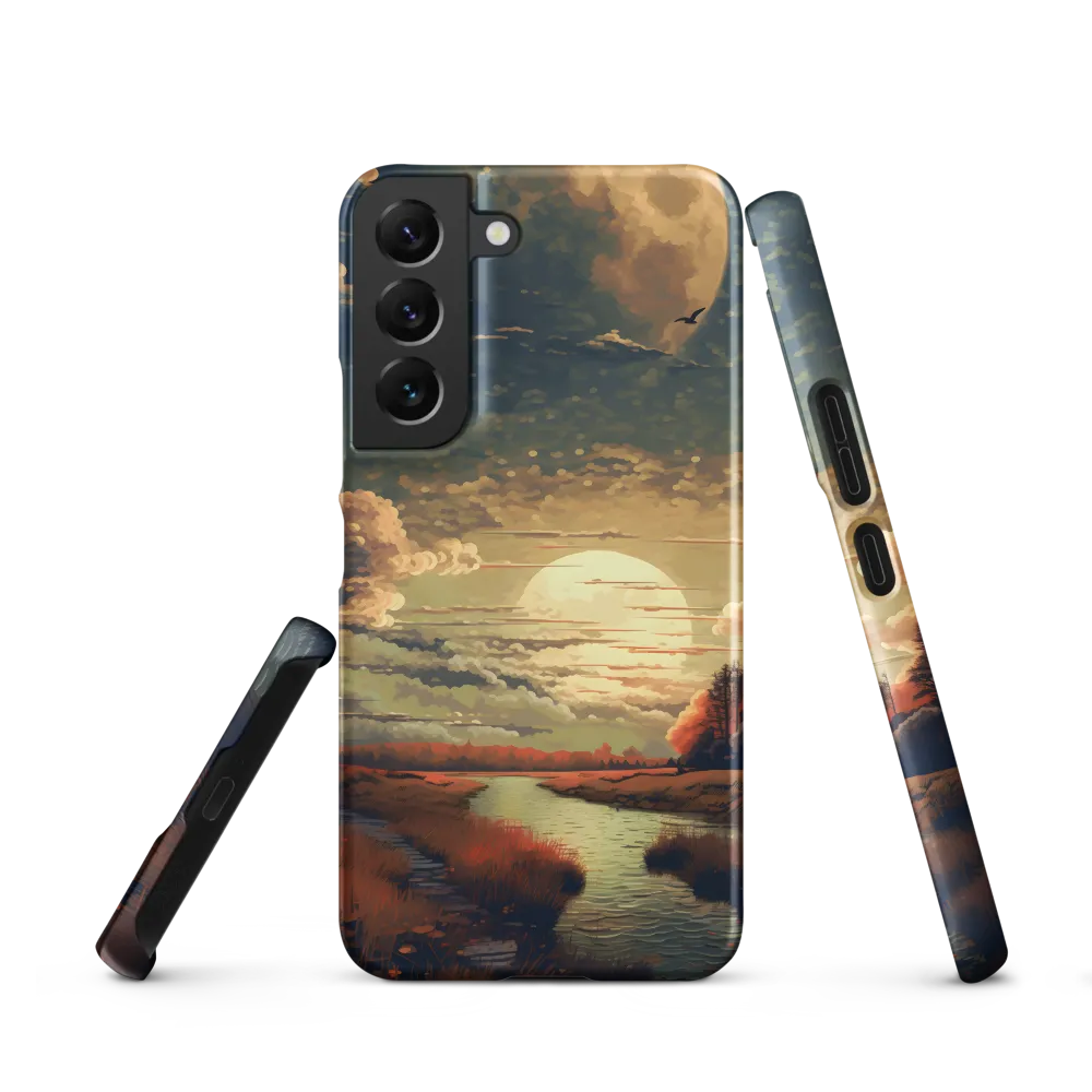 Whispers of Dusk: A Tranquil River Landscape