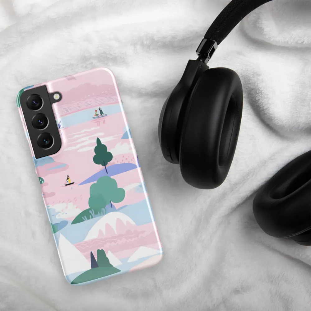 Whimsical Reflections: A Journey Through Landscapes | Phone Case |  S22 | Snap Case | Glossy