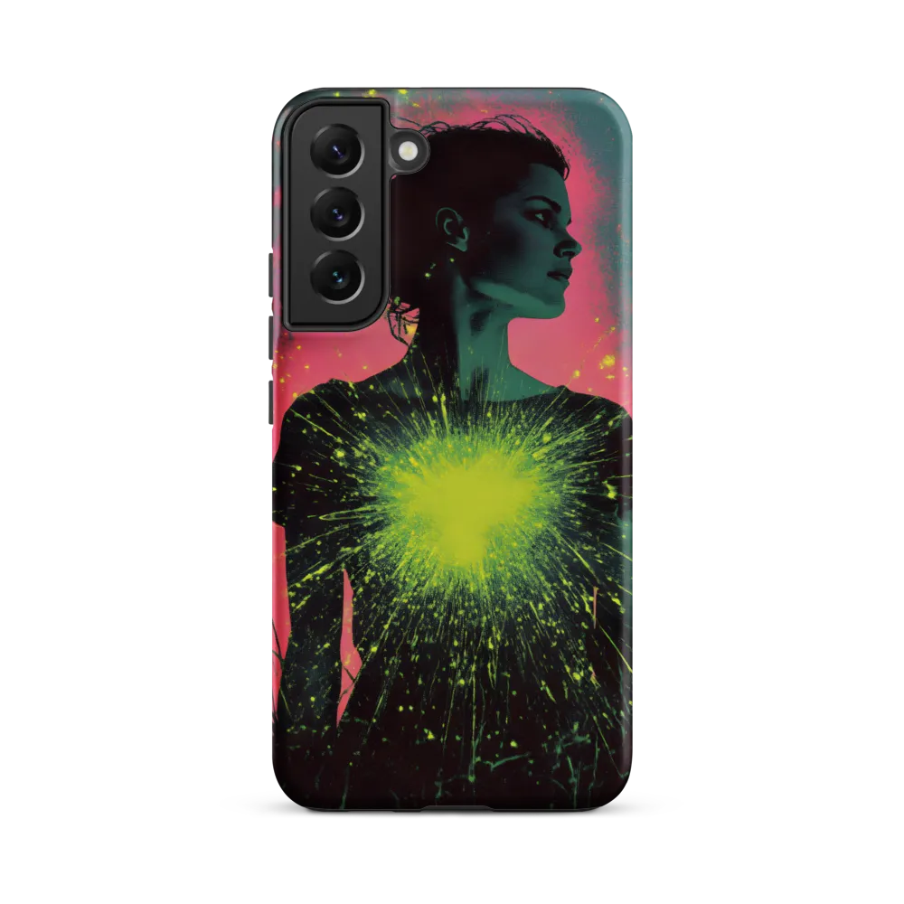 Cosmic Heart: A Surreal Portrait of Strength
