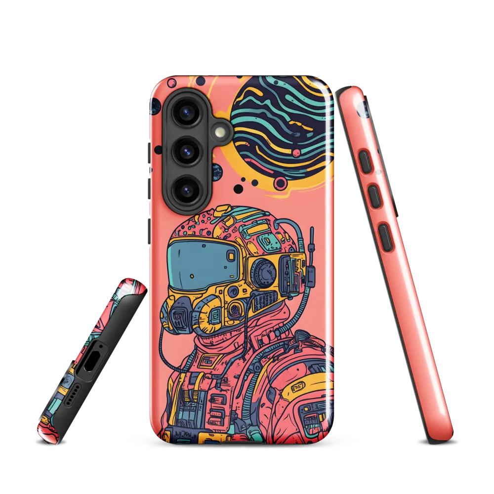 Exploration Beyond: A Digital Astronaut | Phone Case |  S24 | Tough Case | Glossy