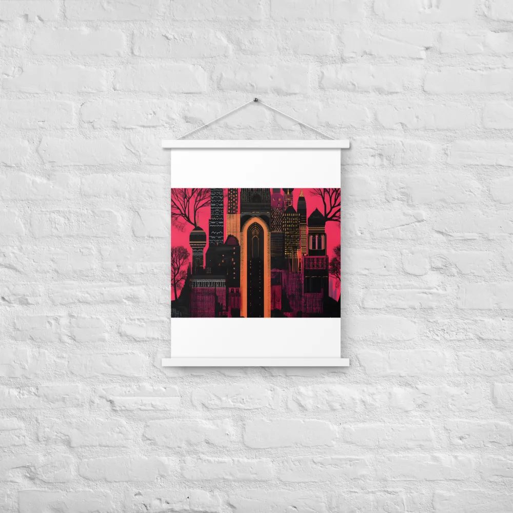 Urban Reverie | Poster With White Wood Hanger | 18″×24″