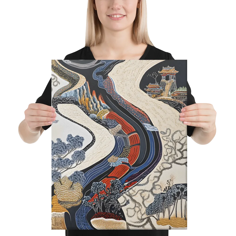 Flow of Tranquility | Canvas | 16″×20″