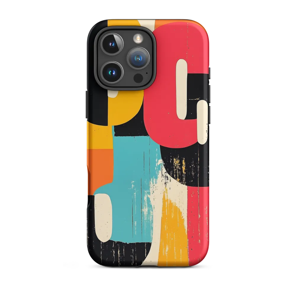 Colorful Curves: Numbers in Harmony | Phone Case |  16 Pro Max | Tough Case | Matte