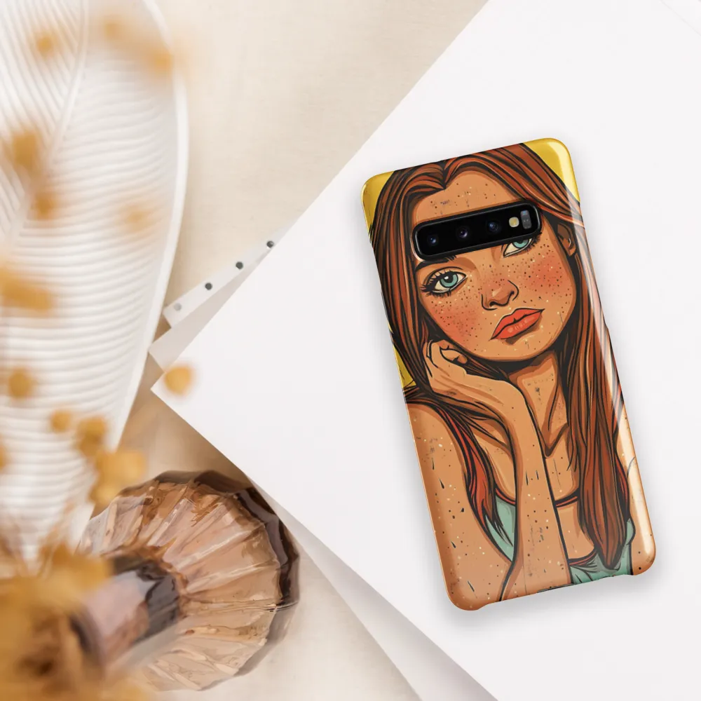 Contemplative Muse | Phone Case |  S10 Plus | Snap Case | Glossy