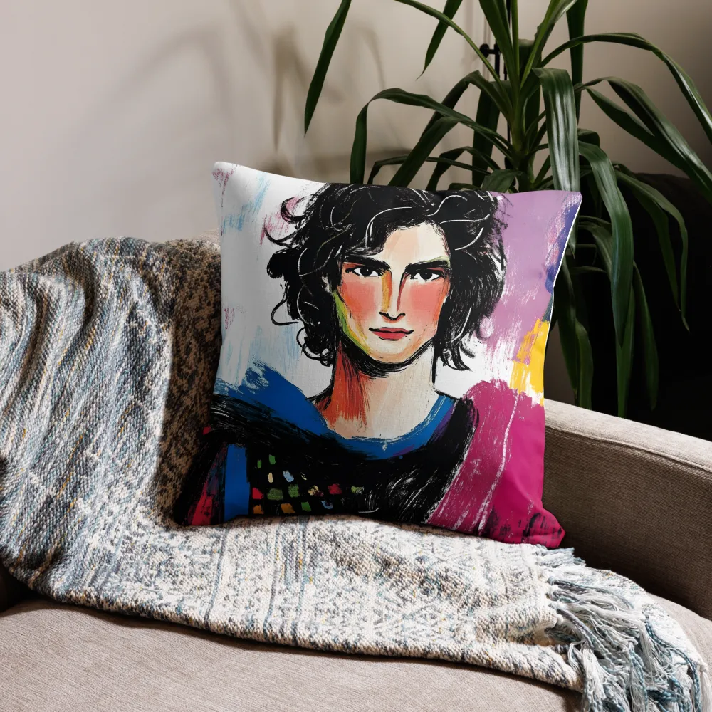 Vibrant Portrait of Youth | Pillow & Pillow Case | Multiple Sizes