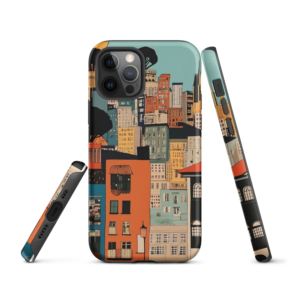 Urban Fusion: A Colorful Cityscape