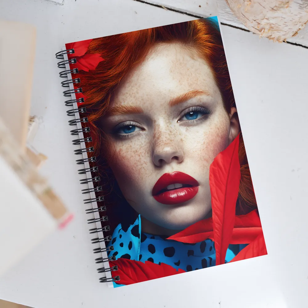 Embrace of Red | Spiral Notebook