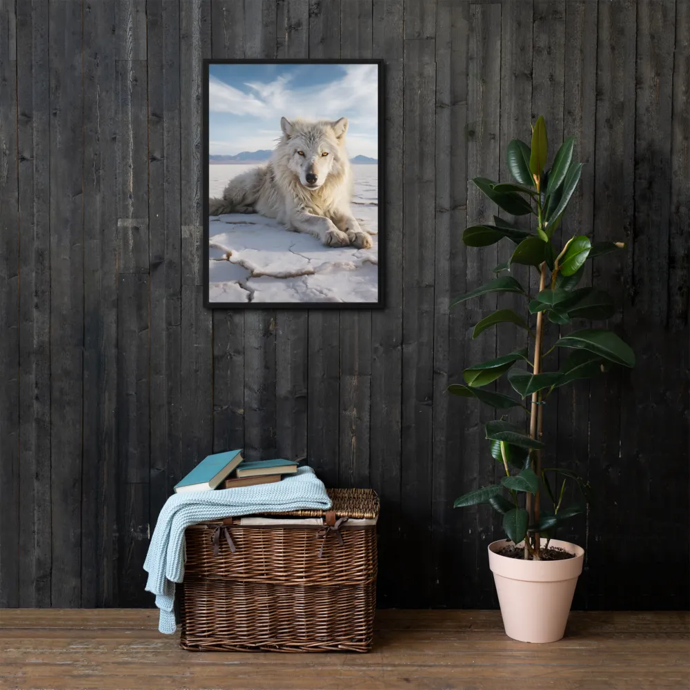 Guardian of the Salt Flats | Canvas with Black Frame | 20″×28″