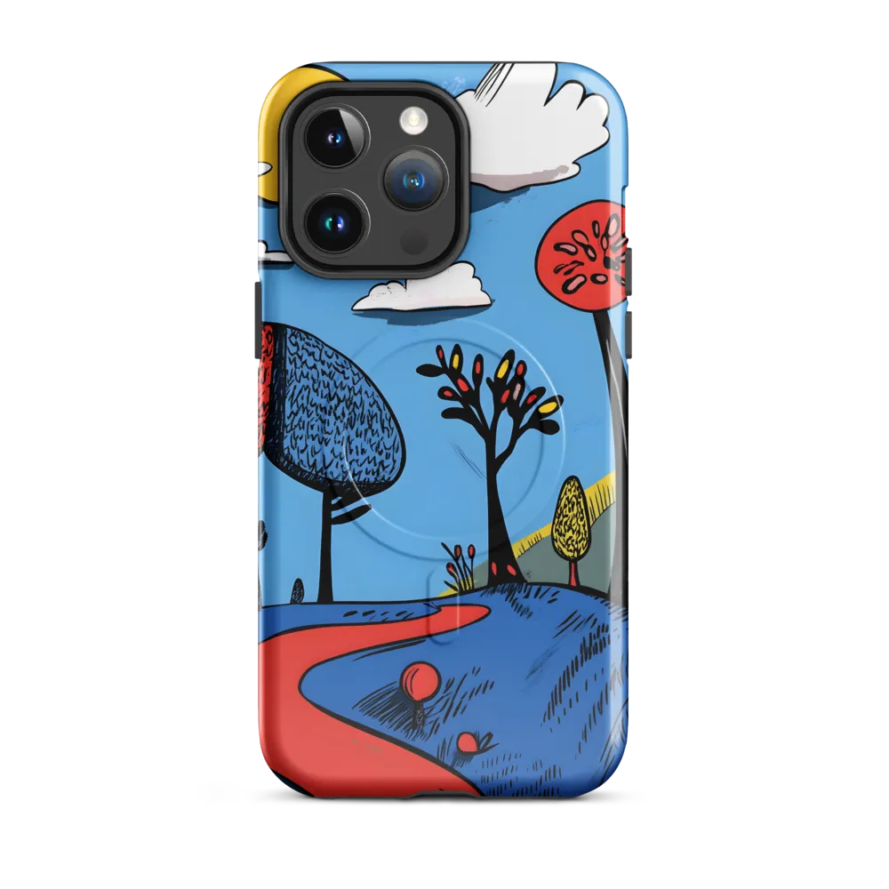 Whimsical Pathways Through a Colorful Landscape
