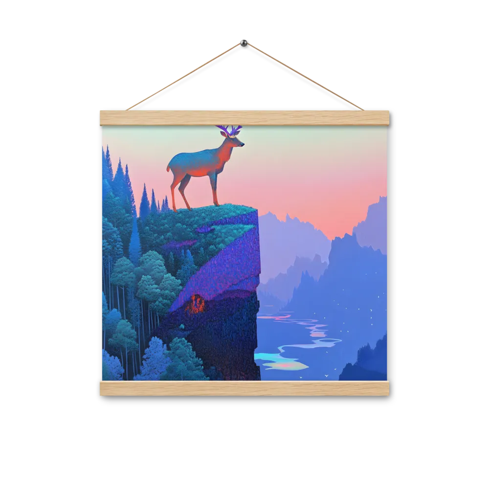 Majestic Refuge | Poster With Oak Wood Hanger | 16″×16″
