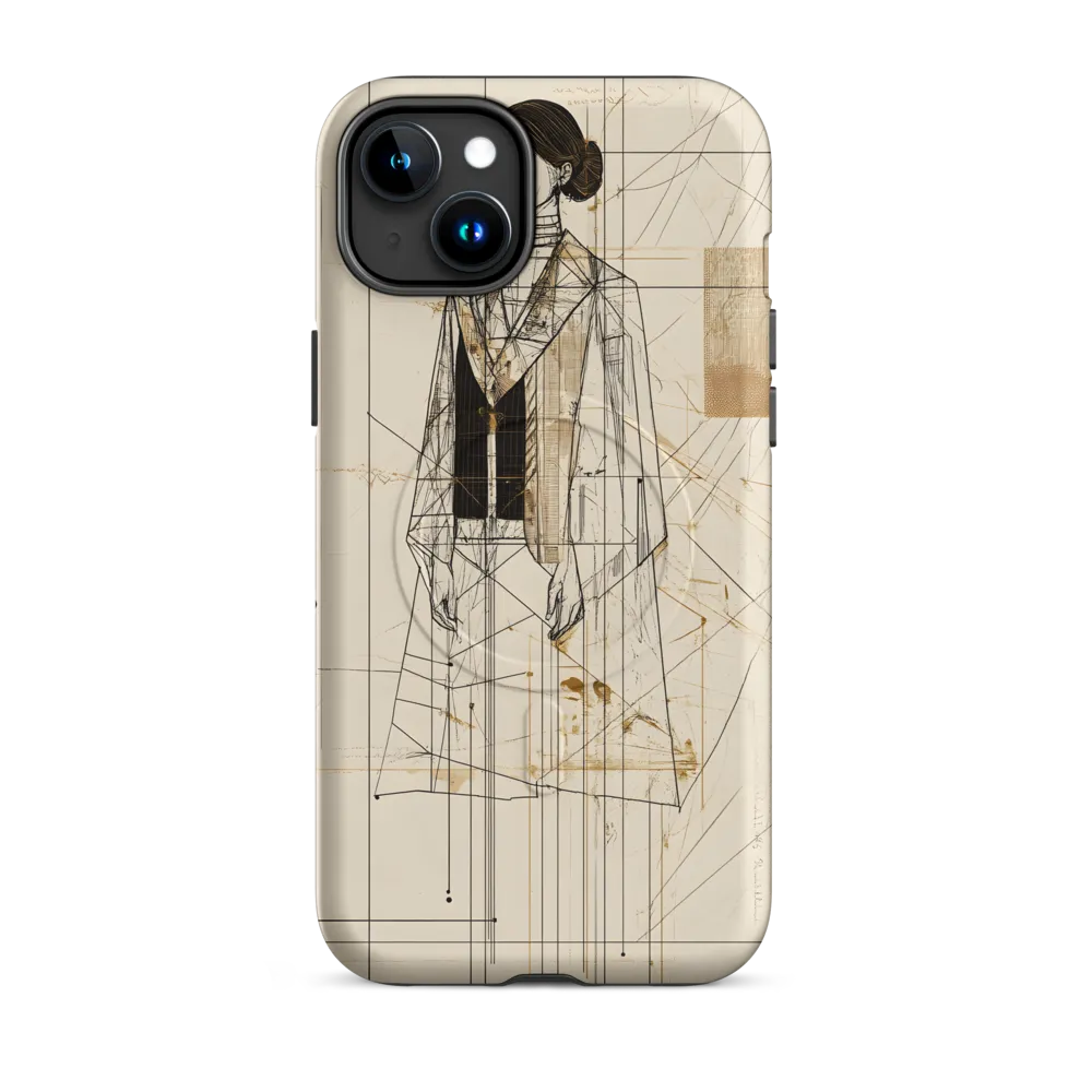 Elegance in Lines | Phone Case |  15 Plus | MagSafe® Tough Case | Matte